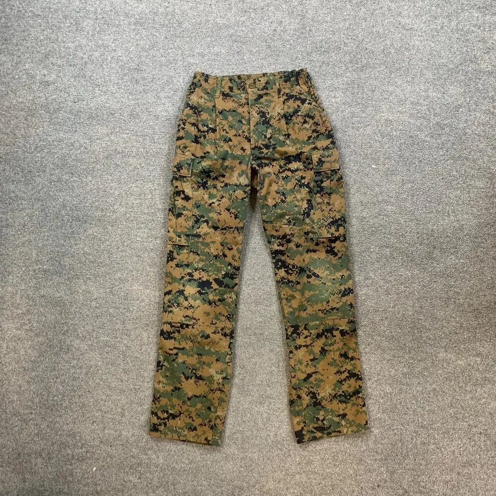 USMC Pants Mens S Small Camo Woodland MARPAT Combat Utility Uniform Button Fly